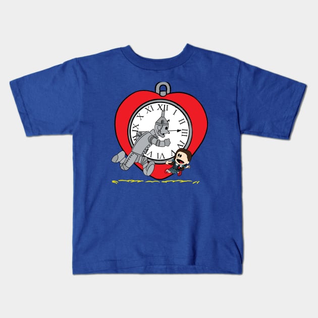 Lets see the Wizard! (Tin Man & Dorothy) Kids T-Shirt by Leidemer Illustration 